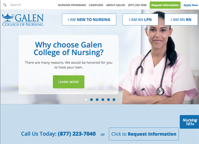 Galen College Of Nursing | SEO PPC Case Study | Russell's Group